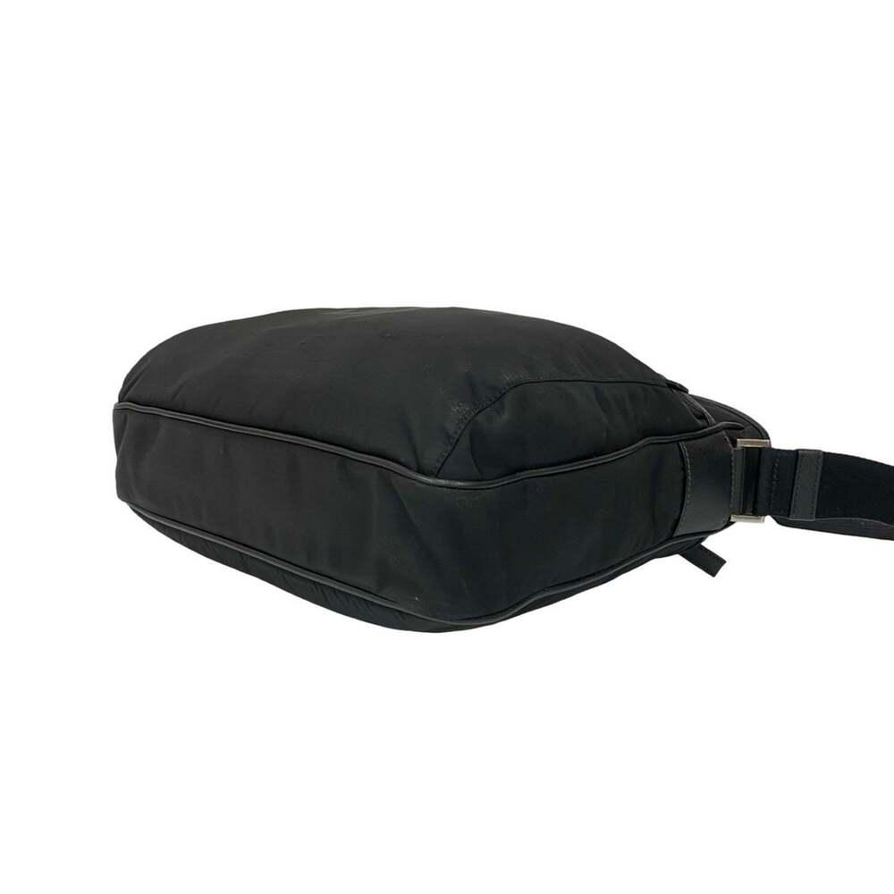 PRADA Black Leather Saffiano Messenger Shoulder Bag - Picture 8 of 10